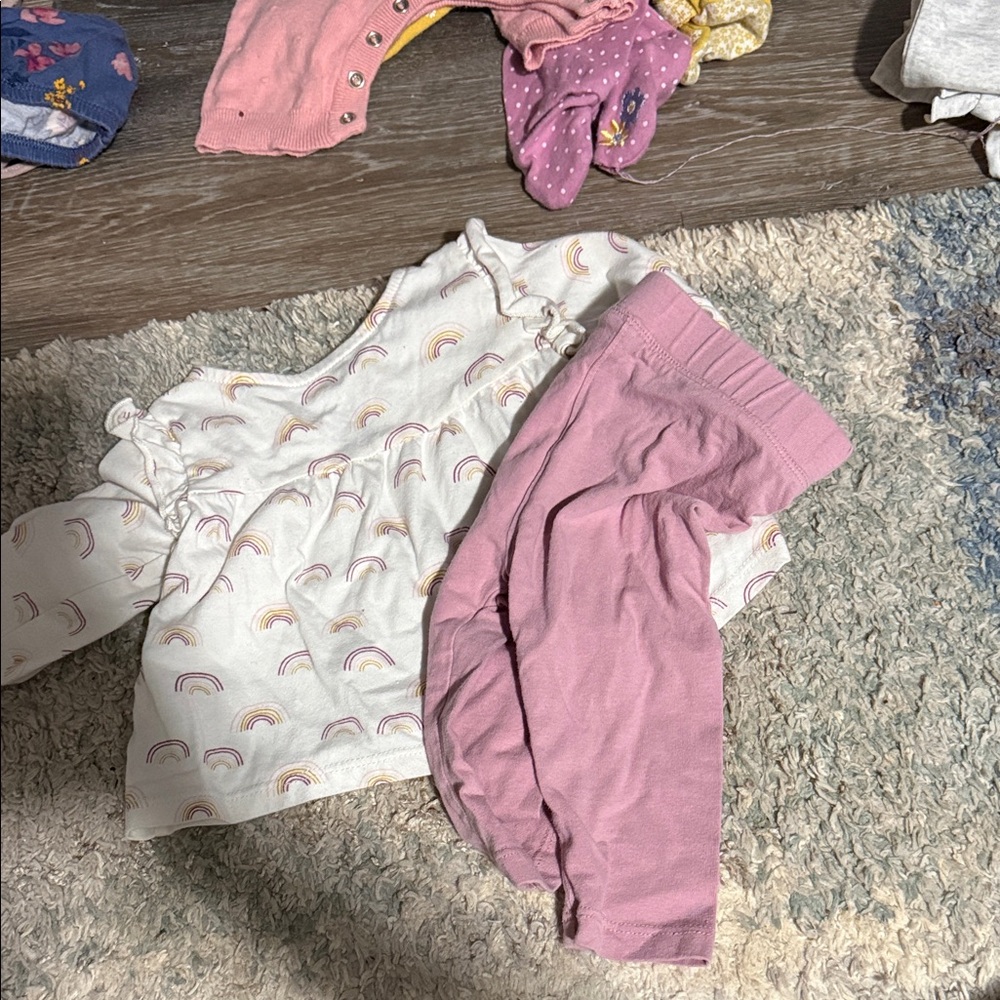 Kids Rainbow Print Matching Set